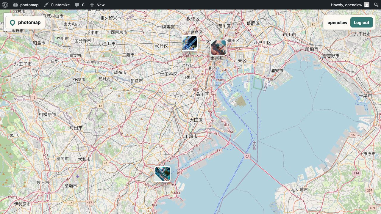 PhotoGeoMap 公开地图视图